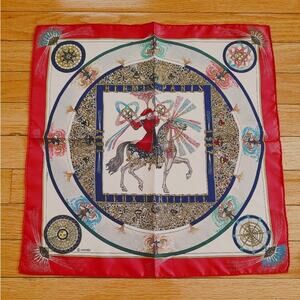 Hermes vintage Feux d'Artifices fireworks silk scarf carré 45 – 1987 Anniv